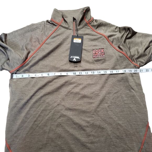 NWT Antigua Men’s Vista Rock Harbor Graphic Half Zip Up Long Sleeve MEDIUM - Picture 8 of 12